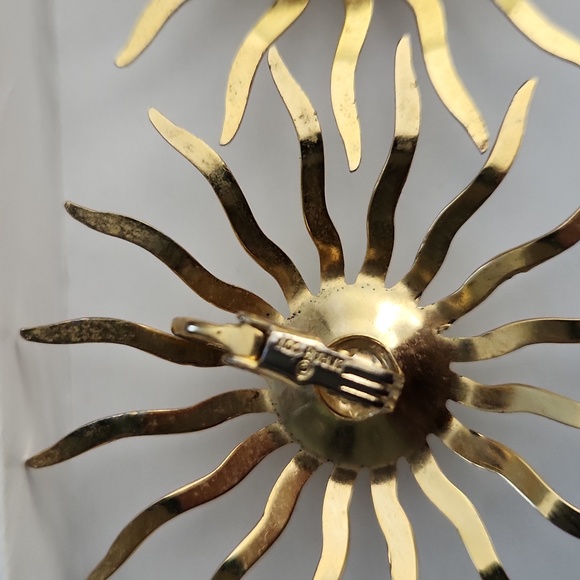 Sarah coventry vintage starburst clip on earrings, Sunburst - Picture 6 of 8